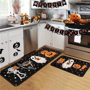 Halloween Kitchen Rugs and Mats for Floor, Halloween Decorations for Home